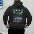 For My Dad In Heaven Touching Tribute For Passed Away Father Men's Hoodie Back Print