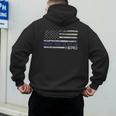Dad Is A Hero Idea Son Daughter Of Police Men's Hoodie Back Print