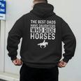 Dad Of Horse Lover Equestrian Horseback Rider Men's Hoodie Back Print Dad Of Horse Lover Equestrian Horseback Rider Men's Hoodie Back Print