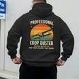 Dad Joke Farter Professional Crop Duster Men's Hoodie Back Print