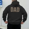 Dad Leopard Print Fathers Day Men's Hoodie Back Print