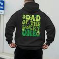 Dad Of The Lucky One Saint Patrick's Day Children Birthday Men's Hoodie Back Print