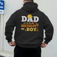 Dad Mom Of The Birthday Boy Kid Construction Matching Family Men's Hoodie Back Print