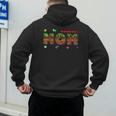 Dad And Mom Of The Birthday Boy Pixel Game Matching Family Men's Hoodie Back Print