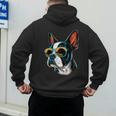 Dad Mom Cool Dog Sunglasses Boston Terrier Men's Hoodie Back Print Dad Mom Cool Dog Sunglasses Boston Terrier Men's Hoodie Back Print