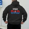 Dad And Mom Spider Family Matching Birthday Halloween Men's Hoodie Back Print