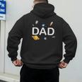Dad Outer Space Birthday Party Family Boys Girls Men's Hoodie Back Print