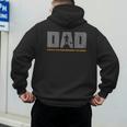 Dad Paddleboarder On SUP Paddle Board Dad Standup Paddling Men's Hoodie Back Print