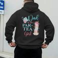 Dad Of The Par-Tea Girl Floral Tea Party Birthday Family Men's Hoodie Back Print