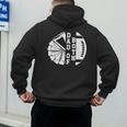 Dad Of Both Proud Football And Cheer Dad Men's Hoodie Back Print