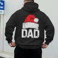 Dad Santa Christmas Family Matching Pajamas Papa Xmas Father Short Sleeve Men's Hoodie Back Print