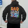 Dad Under Sea Birthday Party Boys Ocean Sea Animals Themed Men's Hoodie Back Print