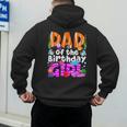 Dad Under Sea Birthday Party Girls Ocean Sea Animals Themed Men's Hoodie Back Print