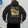 Dad Tax Graphic Tee Fathers Day Men's Hoodie Back Print