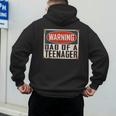Dad Of a Teenager Official Teenager Matching Men's Hoodie Back Print