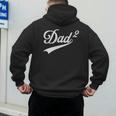 Dad Of Two Promoted For The Second Time Daddy Squared Men's Hoodie Back Print