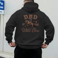Dad Of The Wild One Cowboy Western Rodeo Party Matching Men's Hoodie Back Print