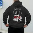 Dad Of The Wild One Shirt Bear Lumberjack 1st Birthday Tee Men's Hoodie Back Print