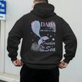 Dada Dad 1st Birthday Mermaid Oneder The Sea Family Matching Men's Hoodie Back Print