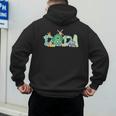 Dada Farm Animal Birthday Family Matching Party Dad Father Men's Hoodie Back Print Dada Farm Animal Birthday Family Matching Party Dad Father Men's Hoodie Back Print