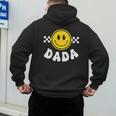 Dada One Happy Dude Birthday Theme 1st Family Matching Mom Men's Hoodie Back Print