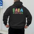 Dada Saurus Kids Dinosaur Birthday Party Family Matching Men's Hoodie Back Print
