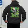 Dada Of The Three Rex Birthday Dinosaur Family Matching Men's Hoodie Back Print
