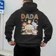 Dada Of The Wild One 1St Birthday Safari Jungle Animals Men's Hoodie Back Print