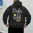 Dada Of The Wild One Shirt 1st Birthday First Thing Dad Tee Men's Hoodie Back Print Dada Of The Wild One Shirt 1st Birthday First Thing Dad Tee Men's Hoodie Back Print