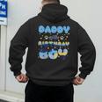 Daddy Of The Bday Boy Blue Dog Theme Party Family Matching Men's Hoodie Back Print