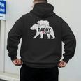 Daddy Bear Fathers Day Cute Baby Cub Papa Dad-a Pops Small Men's Hoodie Back Print
