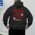 Daddy Of A Berry Sweet One Strawberry Baby First Birthday Men's Hoodie Back Print