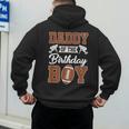 Daddy Of The Birthday Boy Football Party Family Matching Men's Hoodie Back Print