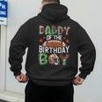 Daddy Of The Birthday Boy Game Day Football Men's Hoodie Back Print