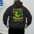 Daddy Of The Birthday Boy T-Rex Dinosaur Birthday Party Men's Hoodie Back Print