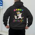 Daddy Of The Birthday Girl Dabbing Unicorn Princess And Dad Men's Hoodie Back Print
