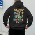 Daddy Of The Birthday Party Outfit Dinosaur Squad Dad Men's Hoodie Back Print