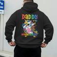 Daddy Of The Birthday Princess Girl Dabbing Unicorn Dad Men's Hoodie Back Print