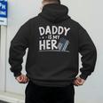 Daddy Is My Hero Kids Police Thin Blue Line Law Enforcement Small Men's Hoodie Back Print