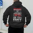Daddy Of Mr Two Fast Two Fast 2 Curious 2nd Birthday Men's Hoodie Back Print