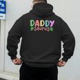 Daddy Saurus Kids Dinosaur Birthday Party Family Matching Men's Hoodie Back Print