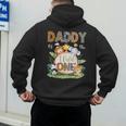 Daddy Of The Wild One 1St Birthday Kids Safari Jungle Men's Hoodie Back Print Daddy Of The Wild One 1St Birthday Kids Safari Jungle Men's Hoodie Back Print