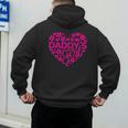 Daddy's Girl Father's Day Idea For a New Dad Men's Hoodie Back Print
