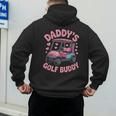 Daddy's Golf Buddy Cute Family Golfer Sport Fan Tee Matching Men's Hoodie Back Print