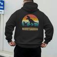 Daddysaurus DadRex Dinosaur Men Men's Hoodie Back Print