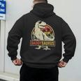 Daddysaurus Shirt T-Rex Dad Dinosaur Men's Hoodie Back Print