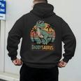 DaddysaurusRex Dinosaur Daddy Saurus Family Matching Dad Men's Hoodie Back Print