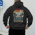 DaddysaurusRex Dinosaur Daddy Saurus Family Matching Men's Hoodie Back Print