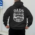 Dads With Beards Are Better Distressed Men's Hoodie Back Print