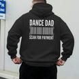 Dance Dad Art For Men Father Dancing Competition Dance Dad Men's Hoodie Back Print